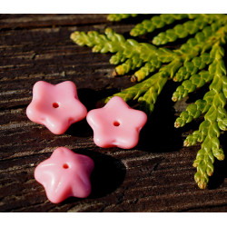 Neprůhledné Růžové české Sklo Květina Korálek Čepice české Flower Korálky české Flower Korálky Sklo Květina Korálky Český