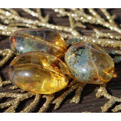 Velké Picasso Žlutá Amber české Skleněné Oválné Kamenné Korálky Kontaktní Přívěsek Korálek 26mm x 22mm 2ks