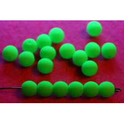 Zelené Korálky Neon UV Active Korálky Matné Zelené Korálky české Skleněné Kulaté Korálky Czech Beads Český Korálky Originální