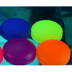 2ks Mix UV Aktivní Neonové Matný české Sklo Cabochon Kopule 24mm x 7mm