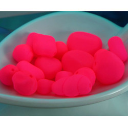 UV Aktivní Neonové Valentine Růžové Matný české Sklo Mix Korálky 50g Přibližně 47pcs