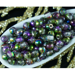 Magic Violet Green Crystal Kolo české Skleněné Ohněm Leštěné Korálky 4mm 8g Přibližně 160pcs