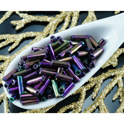 20g Metallic Iris české Skleněné Trubice rokajl Čípky PRECIOSA Perly Rocaille Distanční 7mm