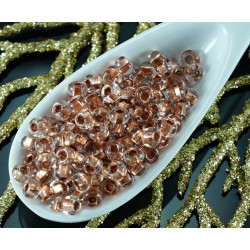 20g Crystal Bronze Lined české Sklo Kulatý rokajl PRECIOSA 7/0 Perly Rocaille Distanční