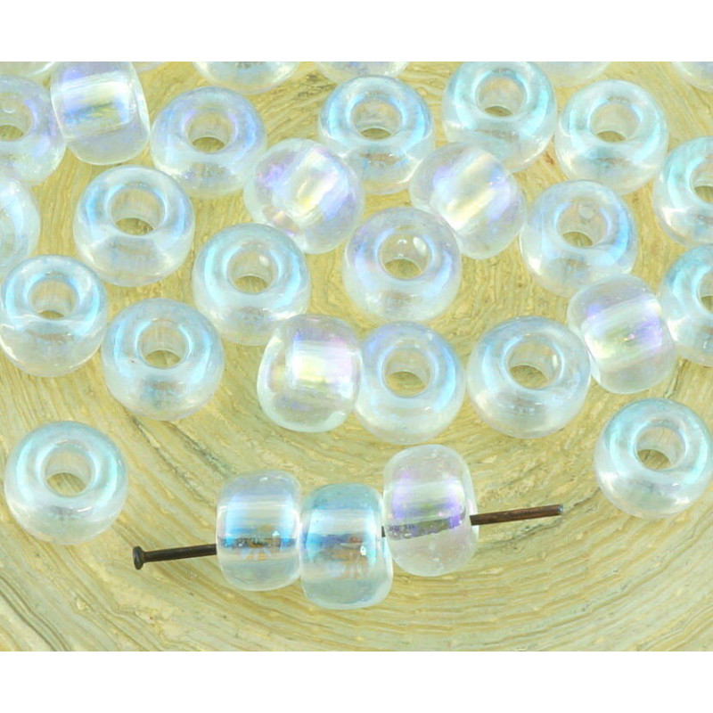 20g Křišťálově čisté AB PRECIOSA Kulatý rokajl 33/0 Perly Rocaille Spacer 8mm