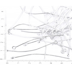 Kovové ketlovací jehly velikost 9 pro tvoření šperků, přívěsků, rozměry 55 mm x 0, 8 mm 40 kusů
