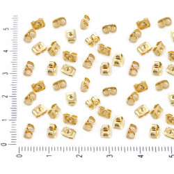 Kovové náušnicové zarážky na puzety velikost 5 mm 160 kusů