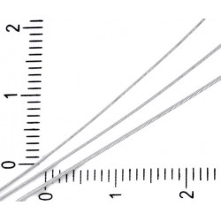 Pevné lanko drátek tiger tail stříbrný, na špulce na navlékání korálků, tvoření šperků, průměr 0, 45 mm 100 metrů