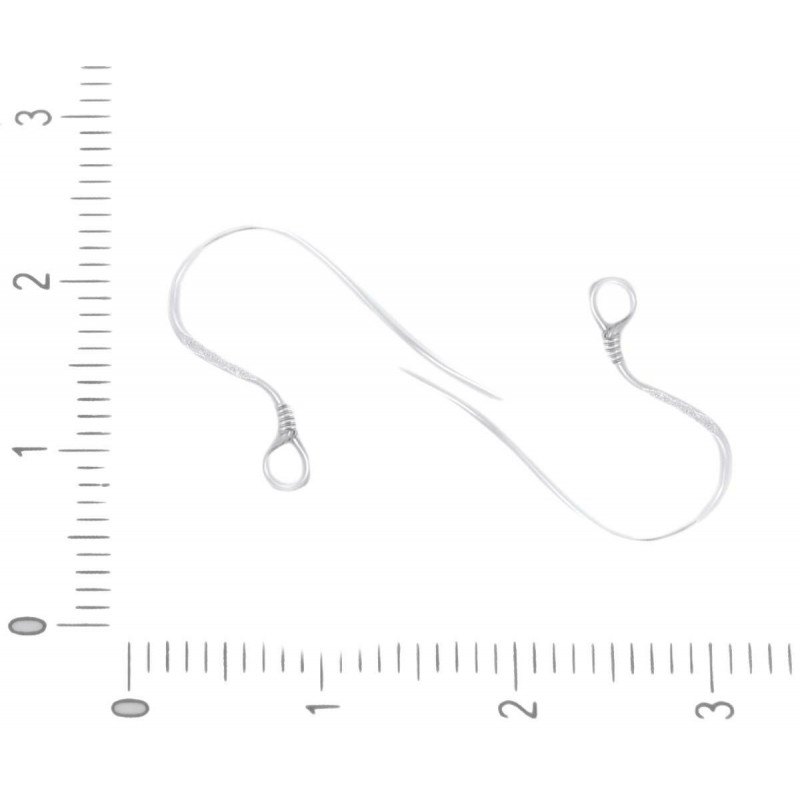 8ks 4Pairs 925 Sterling Silver francouzské Earwire Háčky Náušnice Drát Třmenu Šperky Kovové Nálezy 18mm x 16mm x 0, 9 mm