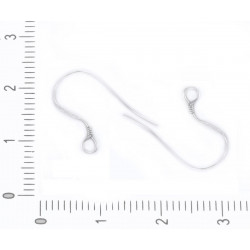 8ks 4Pairs 925 Sterling Silver francouzské Earwire Háčky Náušnice Drát Třmenu Šperky Kovové Nálezy 18mm x 16mm x 0, 9 mm