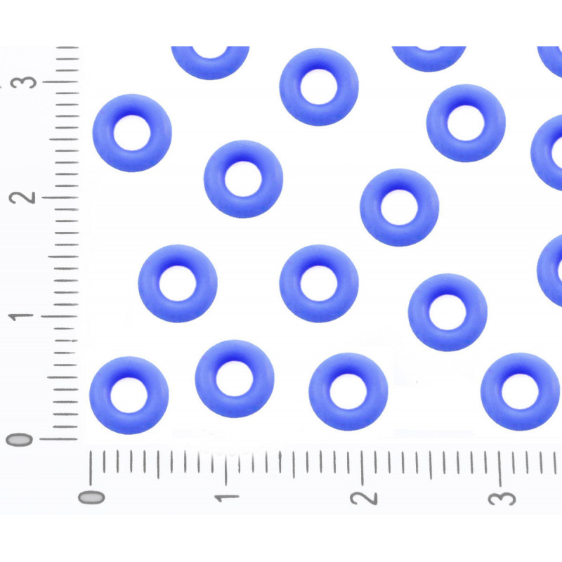 Silikonové gumové kulaté kroužky průměr 7 mm otvor 3, 2 mm 20 kusů