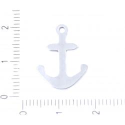 Kovový přívěsek ve tvaru kotvy hypoalergenní-nerezová ocel rozměry 20 mm x 15 mm 4 kusy