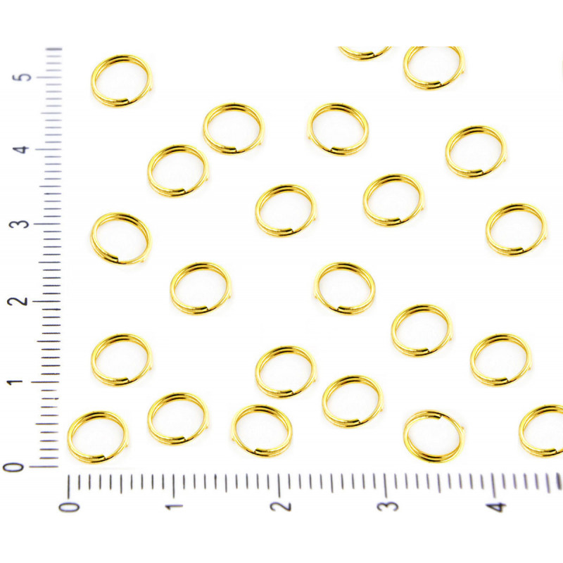 Uzavřené dvojité kroužky kroužky pro tvoření, výrobu šperků, 6 mm 100 kusů