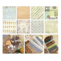 Sada na scrapbooking album na fotografie polaroidy velikost 17 cm x 19 cm