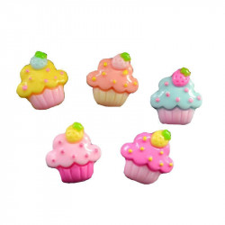 Dekorace do vlasů, účesu doplňky cupcake muffiny svatba oslava party dekorace ozdoby na mobilní telefon rozměry 20mm x 22mm 5