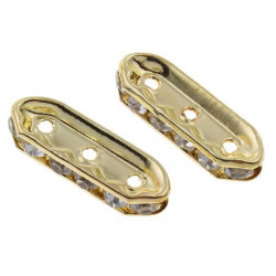 Se třemi dírkami s kamínky rozměry 7 mm x 21 mm x 4 mm 1 mm 12 kusů