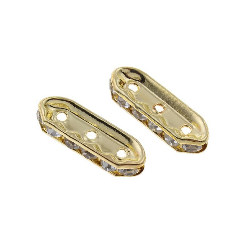 Se třemi dírkami s kamínky rozměry 7 mm x 21 mm x 4 mm 1 mm 12 kusů