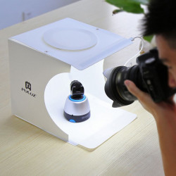 1ks Bílé Krychle Polypropylen Led Světlo Foto Mini Cube Produktové Fotografie Krabice Usb Přenosné Studio Kit Střílet Rekvizity