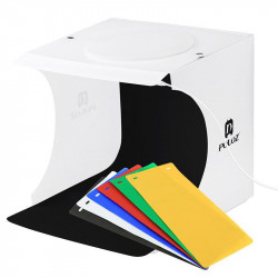1ks Bílé Krychle Polypropylen Led Světlo Foto Mini Cube Produktové Fotografie Krabice Usb Přenosné Studio Kit Střílet Rekvizity