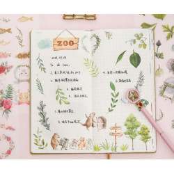 Samolepky nálepky motivy - scrapbooking washi psaní deníků, 1 kus