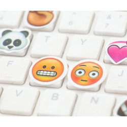 Samolepky nálepky motiv - smajlíci emoji na dekoraci tvoření, plánování, scrapbooking psaní deníku 4 listy