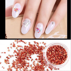 Třpytky na dekoraci nehtů, make-up manikúru zdobení těla nepravidelné tvary Nail Art 6 barev