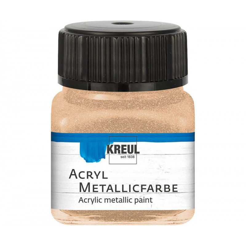 Akrylová barva metalická KREUL 20 ml šampaňská