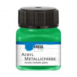 Akrylová barva metalická KREUL 20 ml zelená