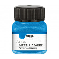 Akrylová barva metalická KREUL 20 ml modrá