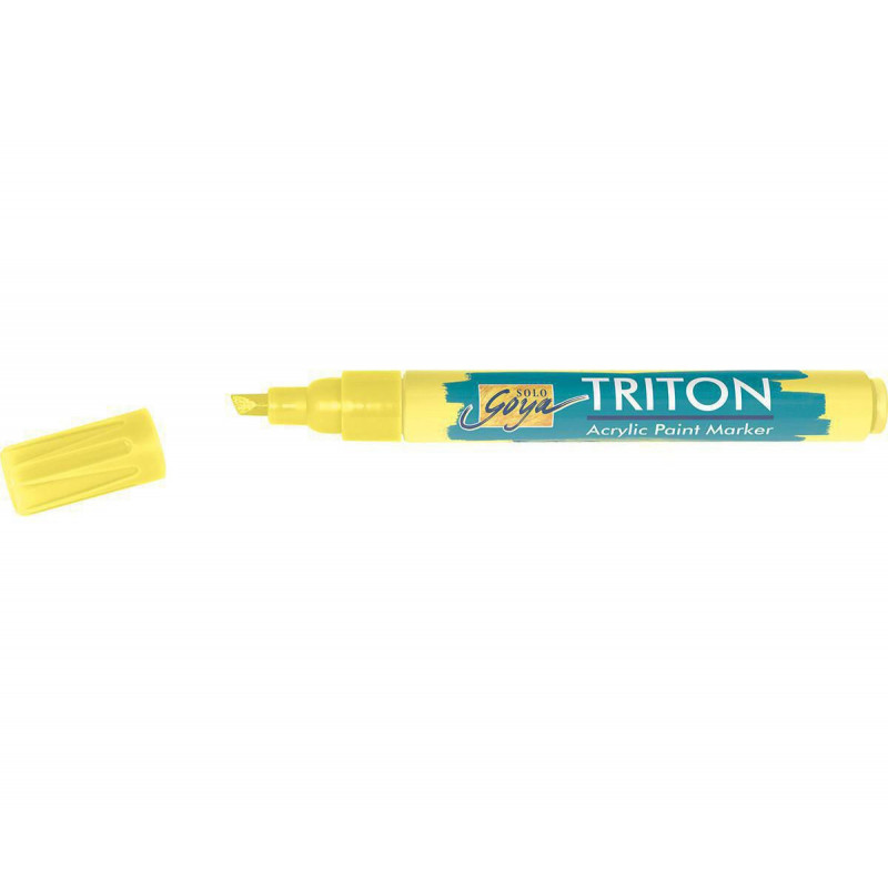 Akrylový Paint Marker TRITON SOLO GOYA 1-4 mm svítící žlutá
