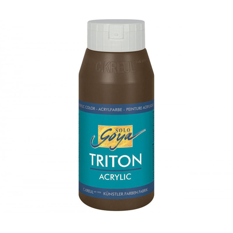 Akrylová barva TRITON SOLO GOYA 750 ml hnědá havana