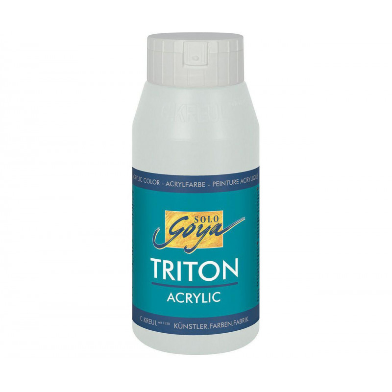 Akrylová barva TRITON SOLO GOYA 750 ml stříbrná