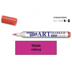 Art Marker fix na světlý textil Javana růžový