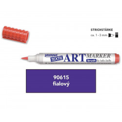 Art Marker fix na světlý textil Javana fialová