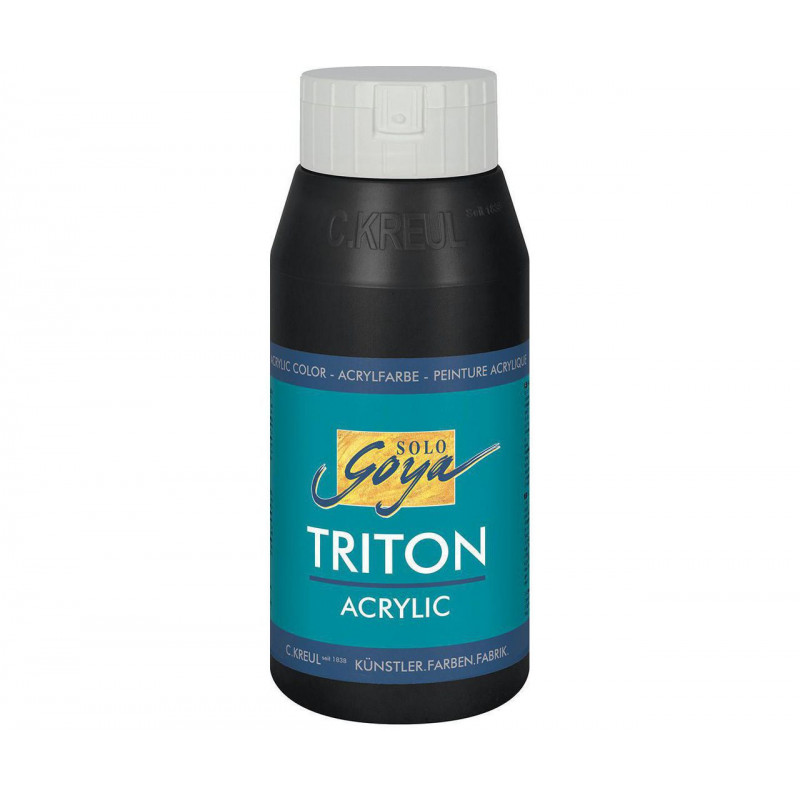 Akrylová barva TRITON SOLO GOYA 750 ml černá