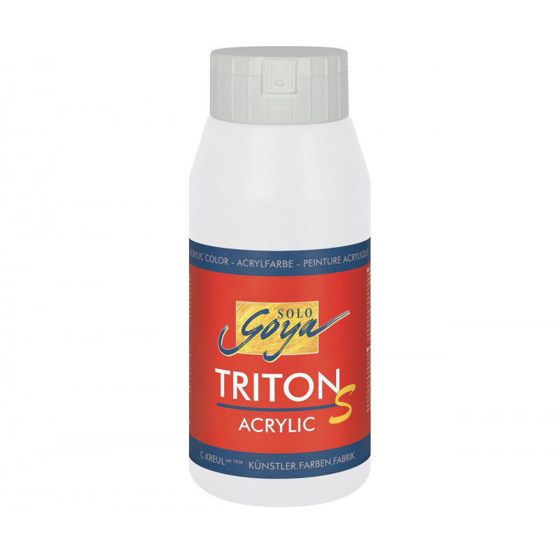 Akrylová barva TRITON SOLO GOYA LESK EFEKT 750 ml bílá