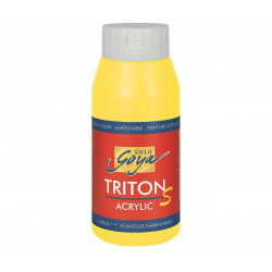 Akrylová barva TRITON SOLO GOYA LESK EFEKT 750 ml světle žlutá