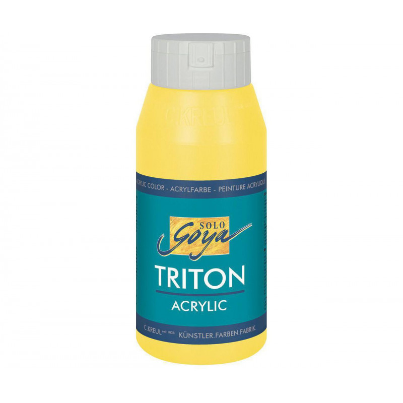 Akrylová barva TRITON SOLO GOYA 750 ml světle žlutá