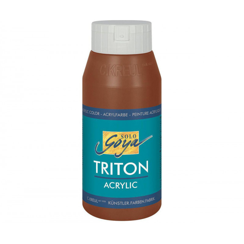 Akrylová barva TRITON SOLO GOYA 750 ml tmavě hnědá oxid