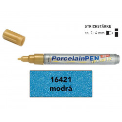 Fix na sklo a porcelán KREUL METALLIC modrá