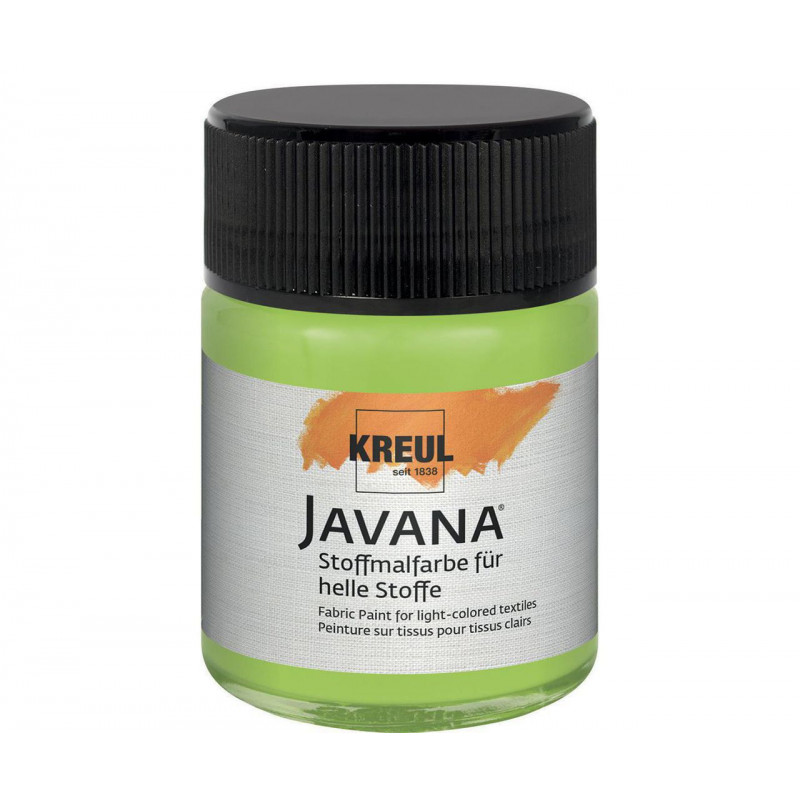 Barva na světlý textil JAVANA 50 ml májová zelená