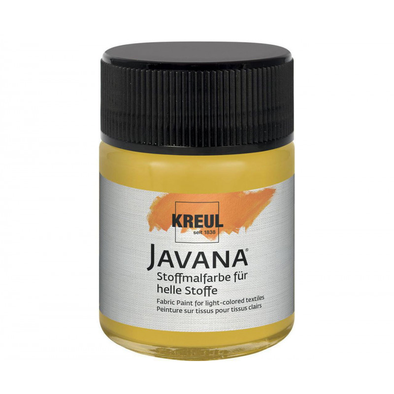 Barva na světlý textil JAVANA 50 ml okrová