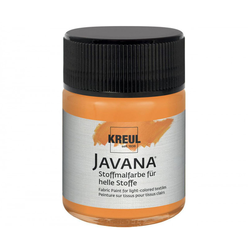 Barva na světlý textil JAVANA 50 ml oranžová
