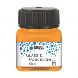 Barva na sklo a porcelán KREUL clear oranžová 20 ml