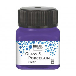 Barva na sklo a porcelán KREUL clear fialová 20 ml