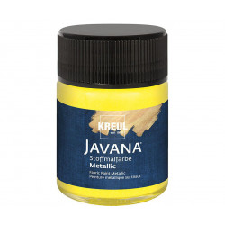 Barva na textil metalická JAVANA 50 ml sluneční žlutá
