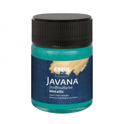 Barva na textil metalická JAVANA 50 ml smaragdová