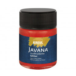 Barva na textil třpytivá JAVANA 50 ml rubínová