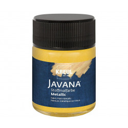 Barva na textil metalická JAVANA 50 ml zlatá