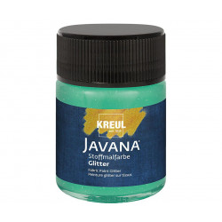 Barva na textil třpytivá JAVANA 50 ml smaragdová